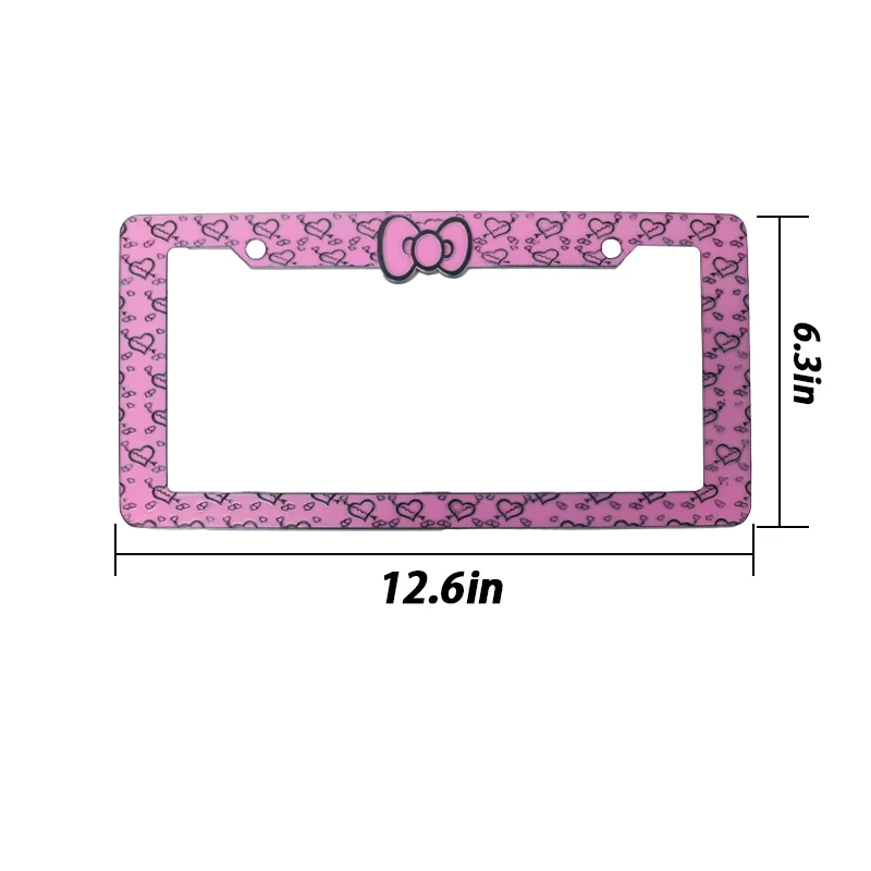 New Style Aluminium License Plate Holder for USA Cars Decoration