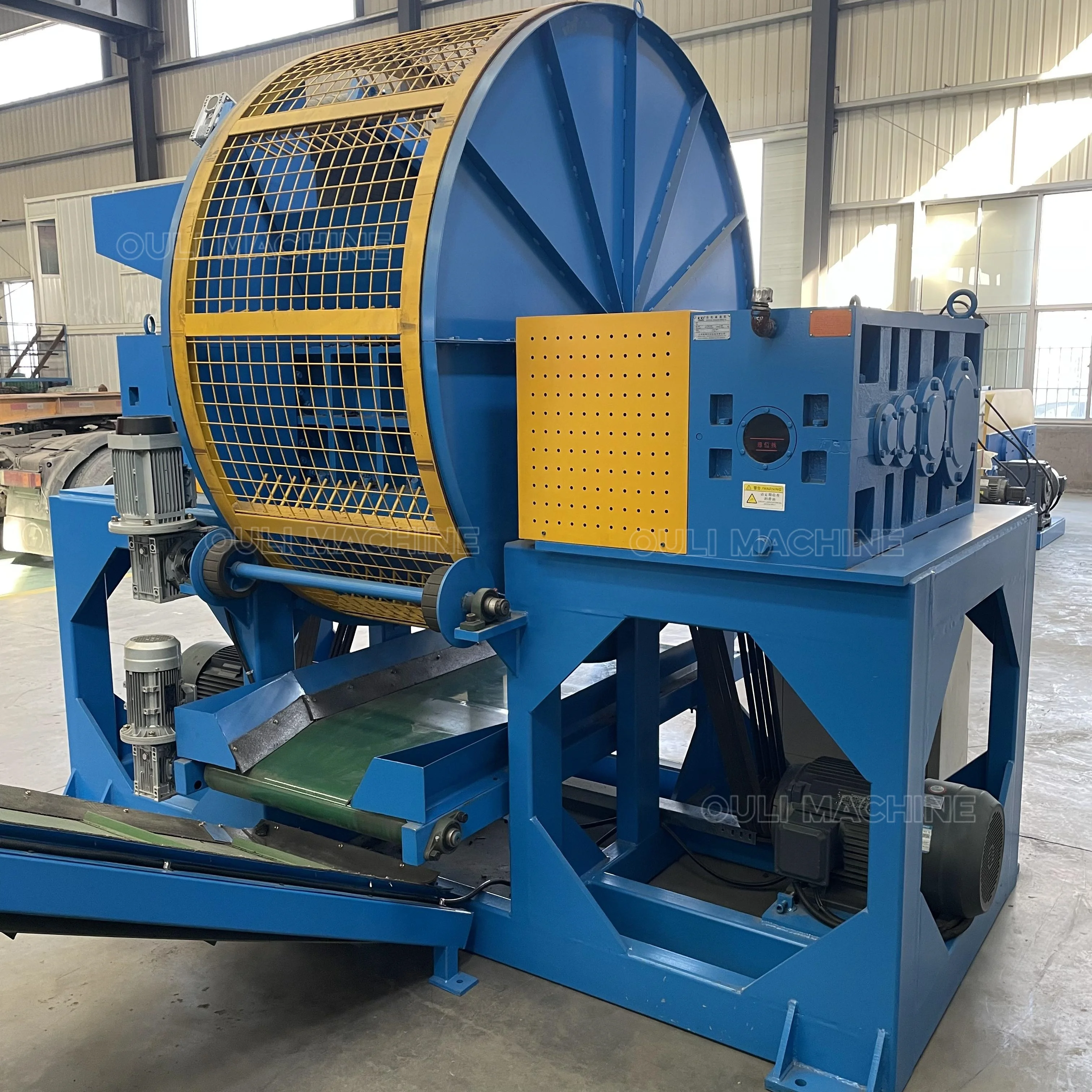 Fully Automatic Crumb Rubber Processing Machine / Waste Tire Recycling Equipment Price,Truck Tire Shredder Machine