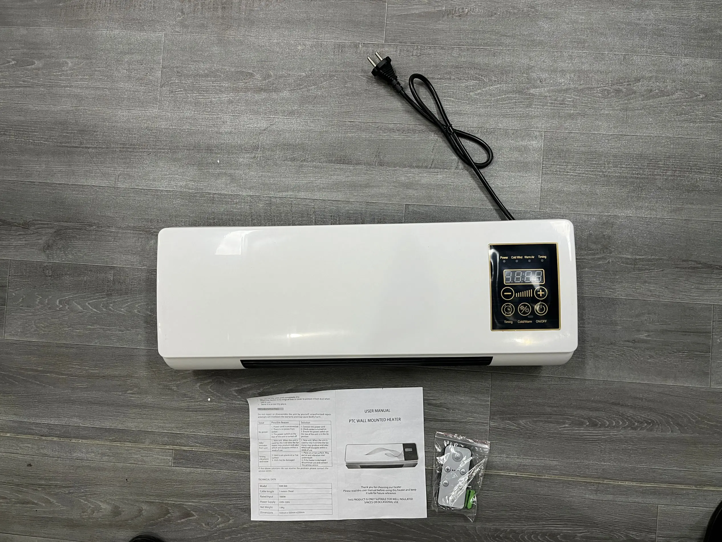 Electric Ptc Ceramic Fan, Portable, Wall, ERP - detail 16