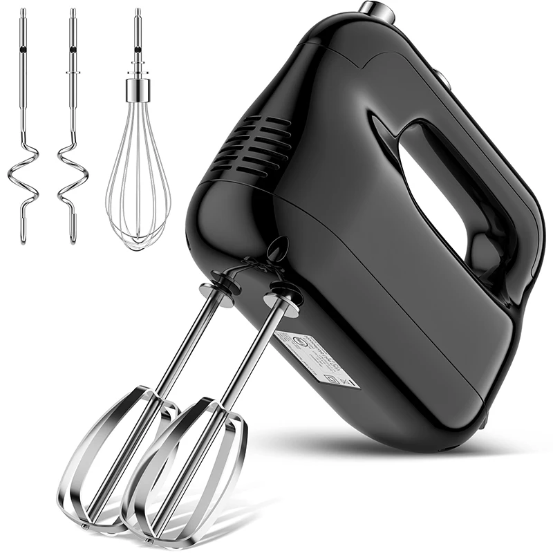 Hand Mixer, 6-Speed Electric Hand Mixer with Hooks and Whisks 300W