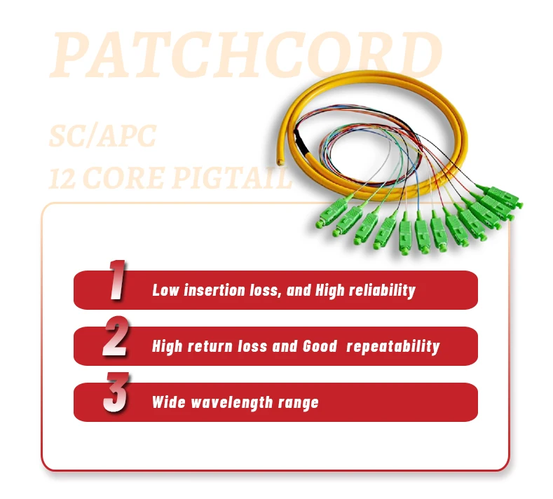 12colors Bunch Fiber Optic Optical Pigtail SC APC pigtail| Alibaba.com