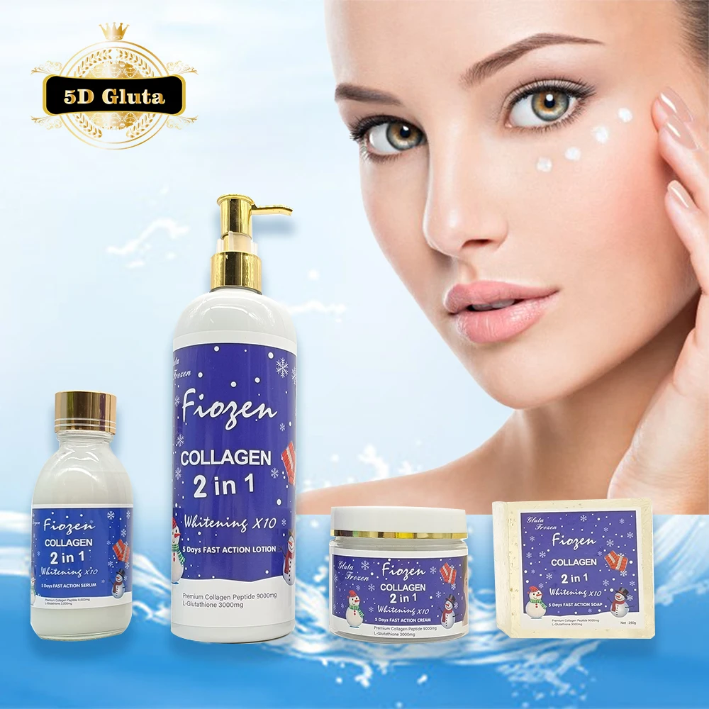 Frozen Collagen 2 in 1 Whitening 5D GLUTA Set for Adult Skin