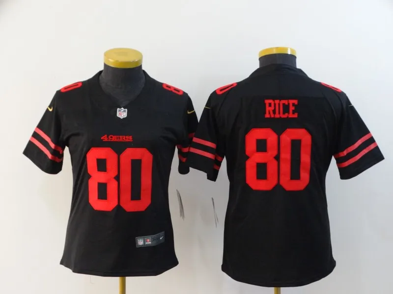 Wholesale wholesale full 32 teams football jersey custom sublimation ladies  v neck t shirt women plus size nfl jersey From m.