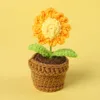 Margarita amarilla+Mini cuenco de lana pequeño