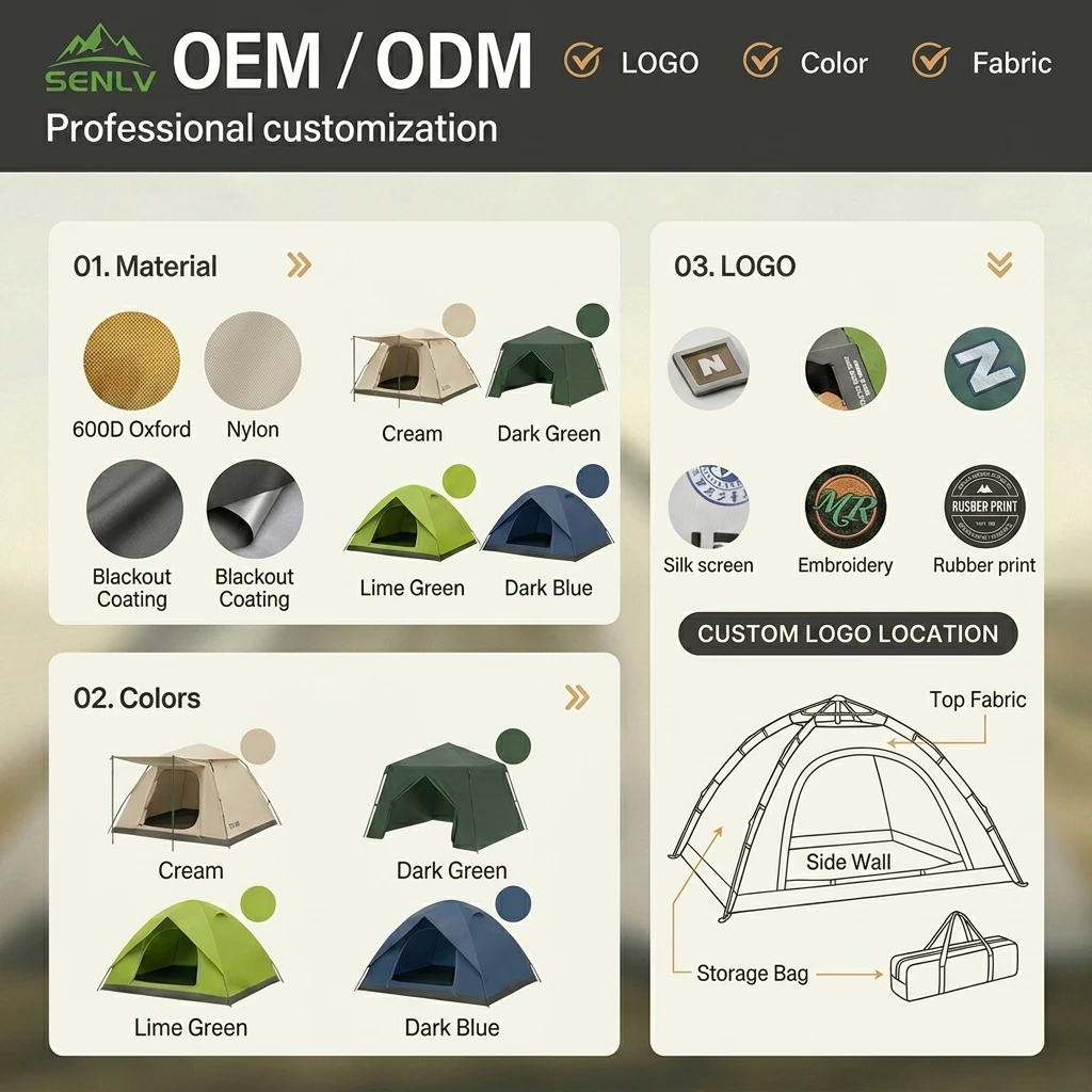 3-4 Person Double Layer Lightweight Dome Camping Tent 3000mm Waterproofing Automatic Pop Design for 4 Season Family Camping 5 3-4 Person Double Layer Lightweight Dome Camping Tent 3000mm Waterproofing Automatic Pop Design for 4 Season Family Camping - Image 5
