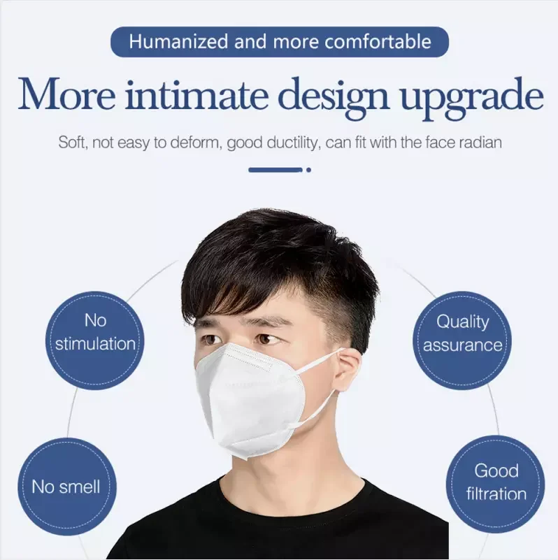 
2021 amazon best quality kn95 pm2.5 valve Certified non woven face Mask gb2626-2006 5 ply full mouth protective color face mask 