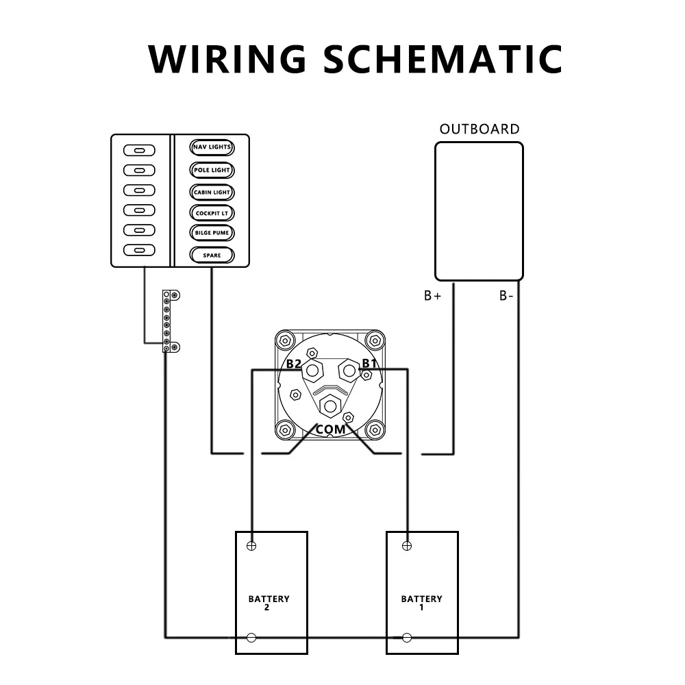 Slocable Cut Off Selector Switch 12v 24v 48v Dc Battery Disconnect