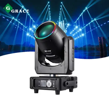 Igracelite Mini 230W 7R  Beam Moving Head Stage Light With Halo Ring Effect Rgbw