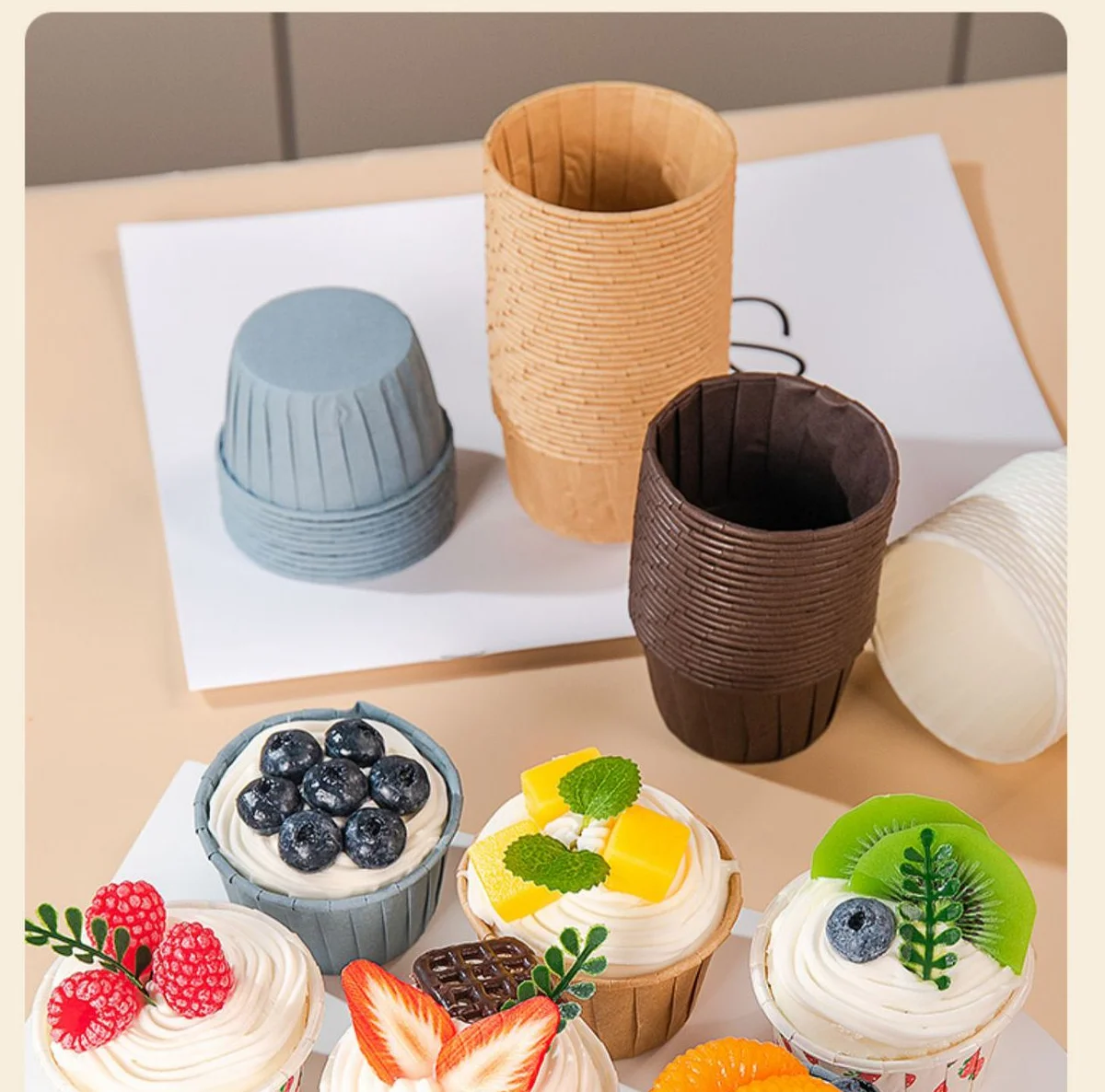 Muffin Cups Cake Paper Cups High Temperature Resistant