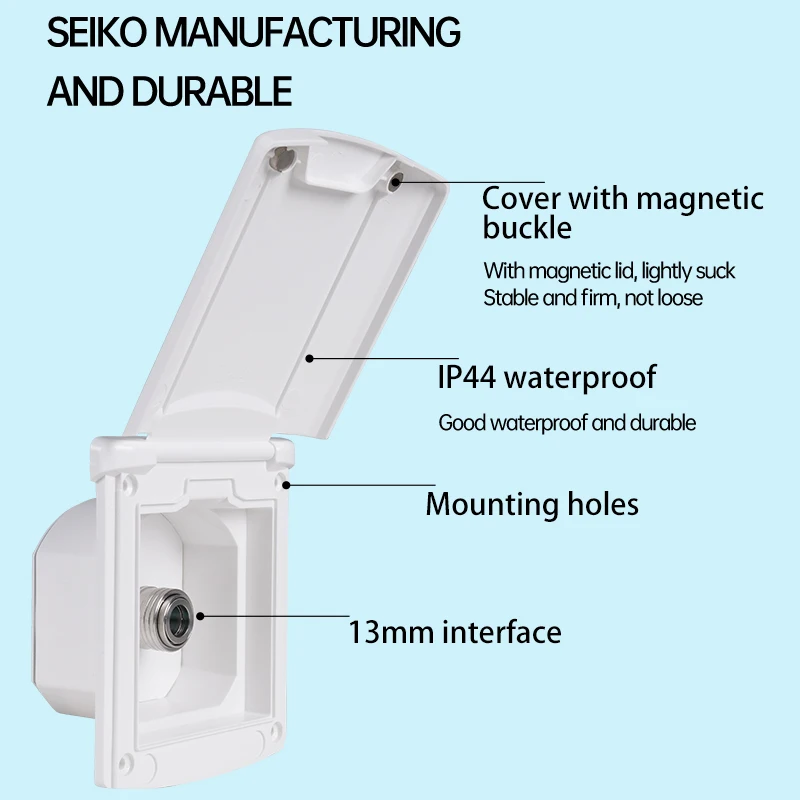RV External Faucet with Dual-Use Shower Head Outlet and Trailer Quick-Connect Pressure Injection Port