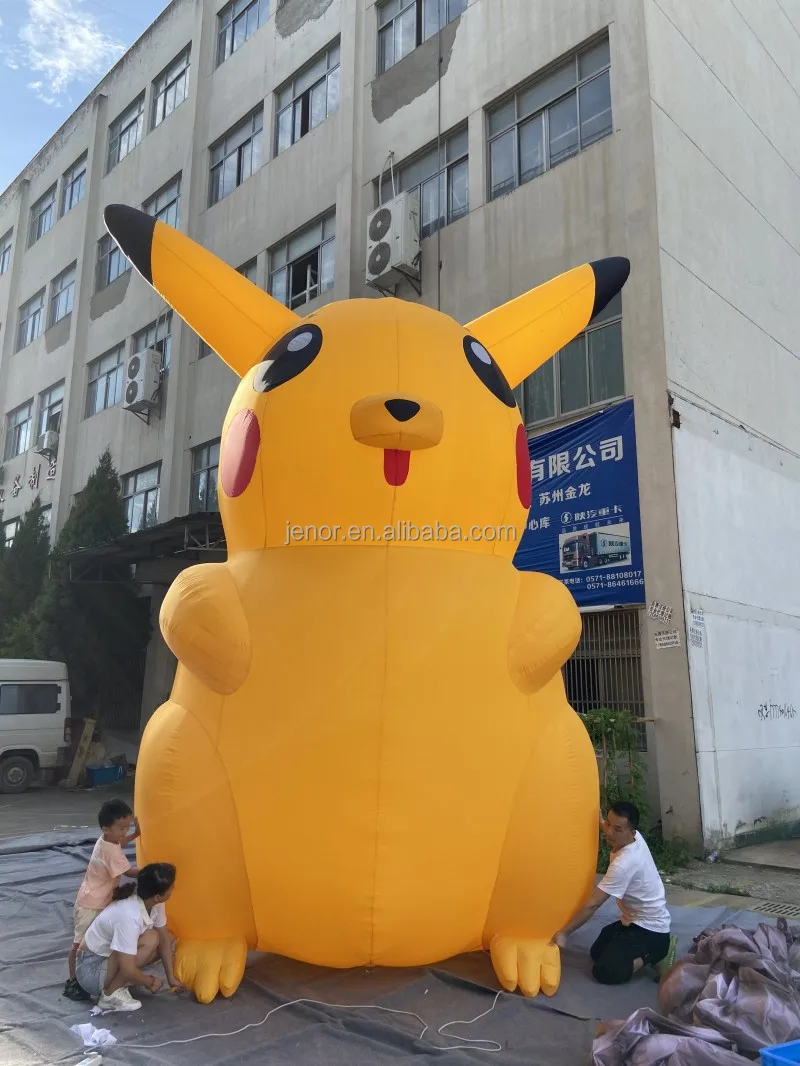 Cute Lighting Inflatable Pikachu Mascot Cartoon for Party Decoration ...