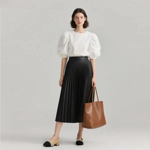 European American Fashion Women's Work Shoes High Heels with Pointed Toe Plus Size Slip-On Closure Soft Material for Spring