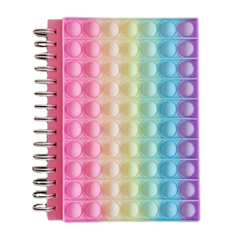 EE554 дешевая новинка A5 рыба игра галстук-краситель силиконовые ученические книги для снятия стресса блокноты радужные пузырьки спиральные игрушки