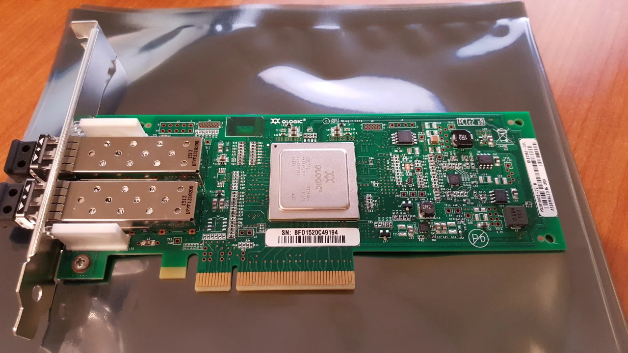 PCIe 8Gb Fibre Channel Dual-Port HBA Card QLogic QLE2562 for