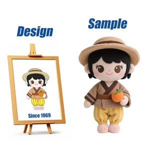 Shengye Factory Customized High-quality Eco-Friendly Cute Customized Human Hat Boy Girl Action Figures Anime Doll Plush Toy