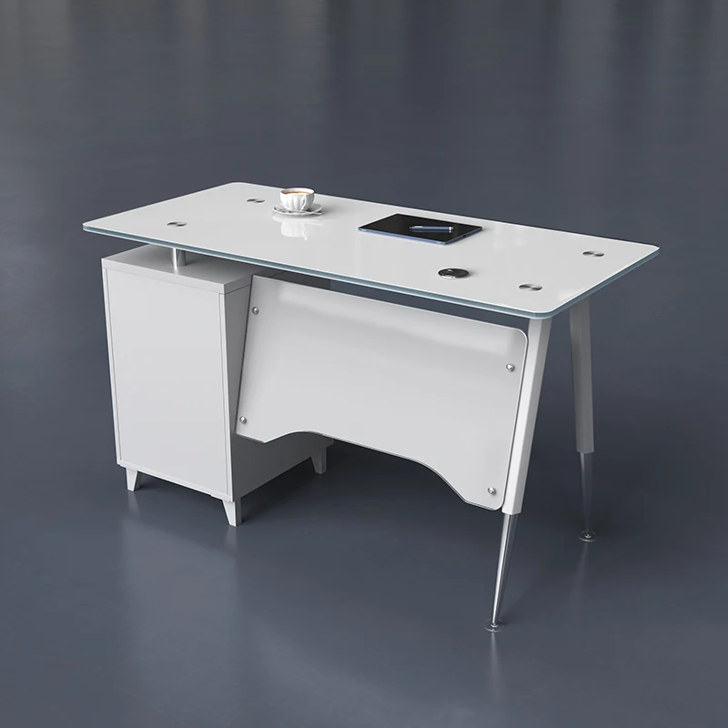 Factory Wholesale Administrative Office Furniture Glass Office Computer Desk Home Student