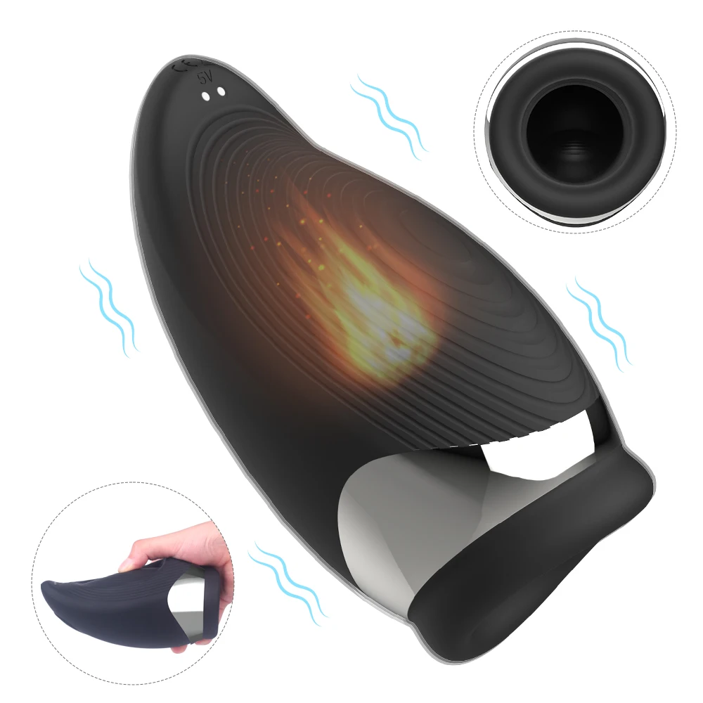 HM Penis New Arrival Automatic Heating Male Masturbator Cup for Men Masturbating Dildo Vibrator for Women Pussy for Men Sex