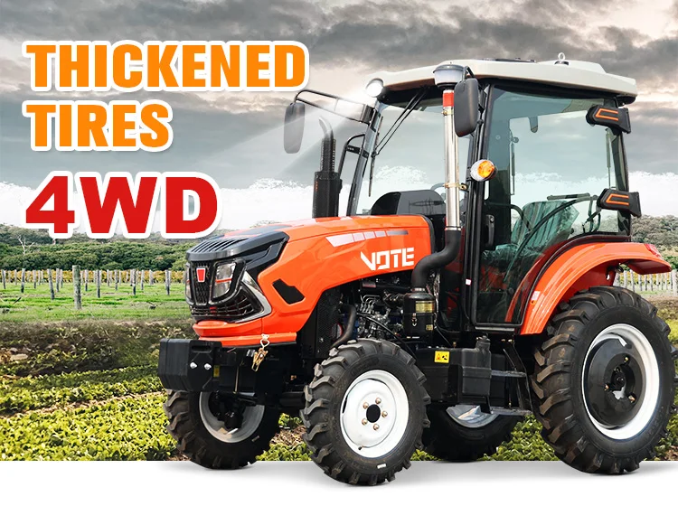 4wd Mini Tractor Agriculture Farm Tractor 50hp Compact Tractor With