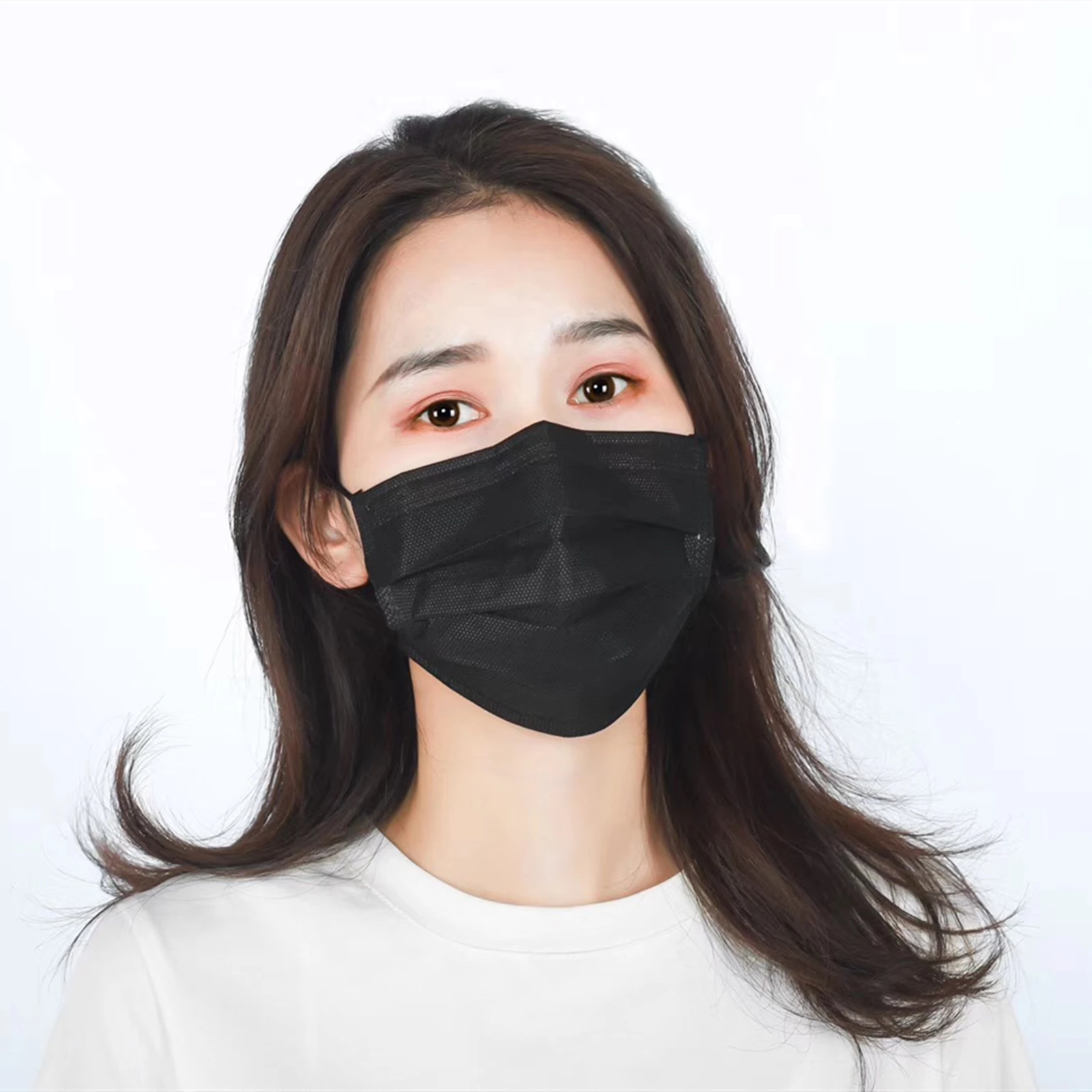 4 ply mask disposable black  50pcs face mask disposable face mask 3-ply