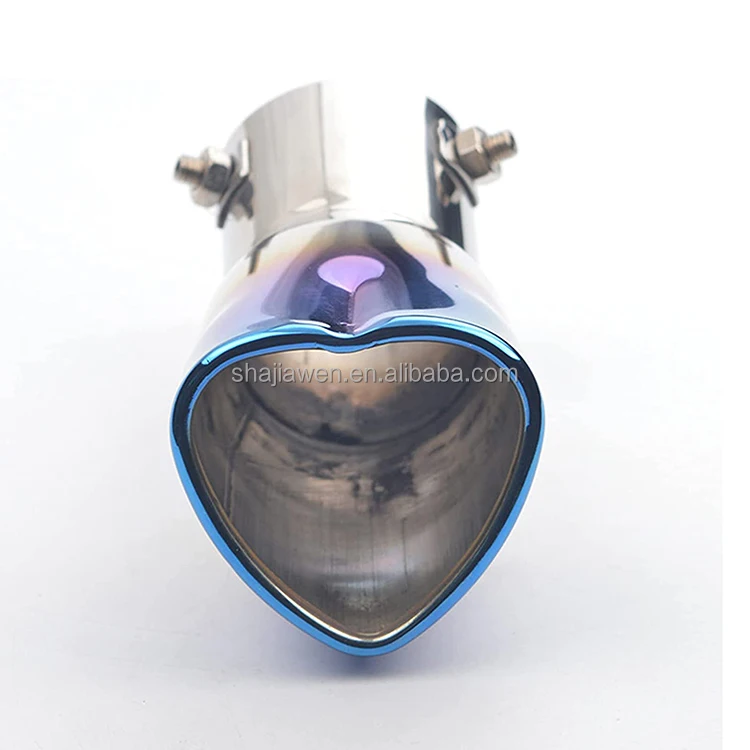 thumbnail image 2 of TRI-HYBERS 2.25" Heart Shaped Exhaust Tip – 304 Stainless Steel, Polished, 6" Long, Weld-On 2 of 3