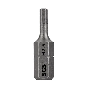 MOYOTEC H2 H2.5 H3 H4 H5 H6 Hexagon Screwdriver Bit Set Power Tool 1/4" Hex Shank 25mm Hex Head Scre