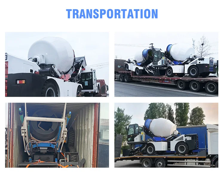 Loading Small Size 0.35 Cubic Meters Self-loading Small Mobile Concrete Mixer Truck with ...