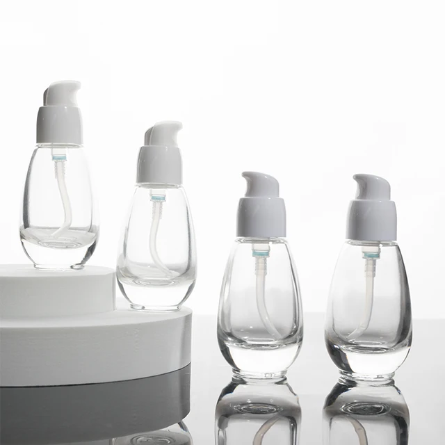 Custom Refillable Perfume Bottle Packaging  Luxury clear 15ml 30ml50ml 100ml perfume spray glass bottle with box