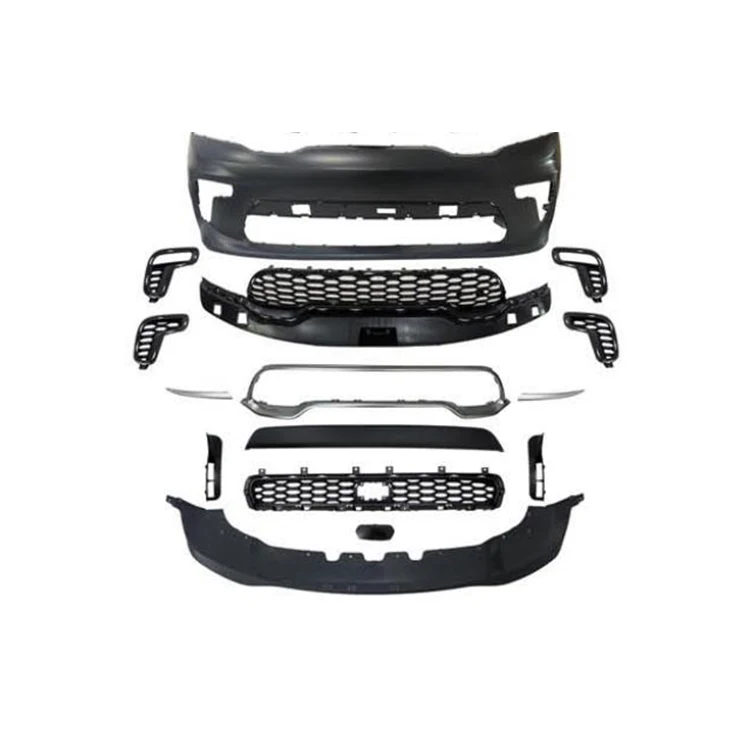 product performance srt hellcat style front bumper kit for dodge durango srt 2021 2023  aggressive sporty design upgrade-5