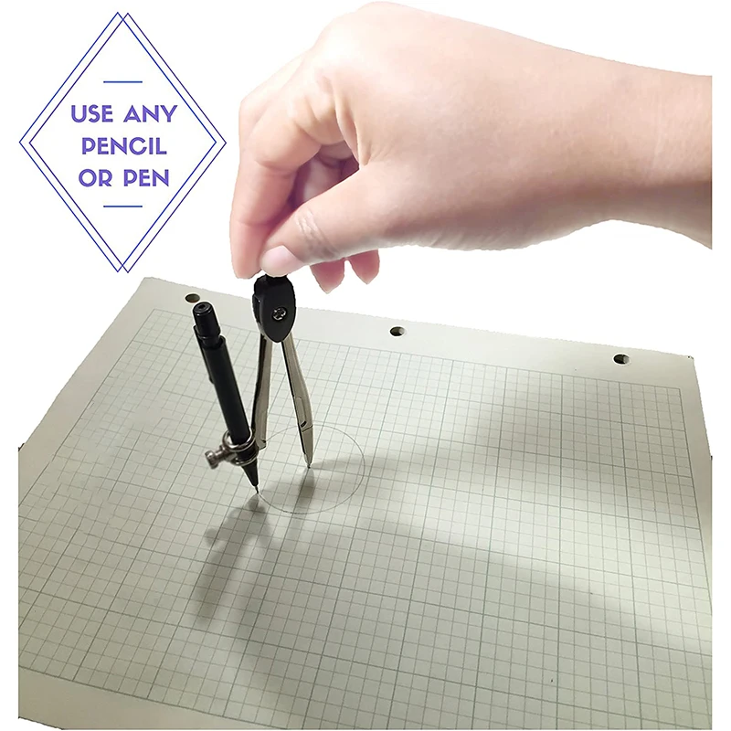 6 Inch Swing Arm Protractor Divider Geometry Protractors Compass Set  Drawing Ruler Set Compass Protractors Square Set