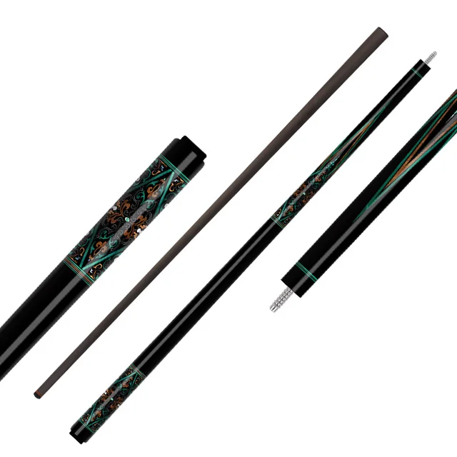 Qing Shuang No.107 Customizable Carbon Fiber Billiard Cue Stick 1/2 Split 12.4mm/12.9mm Stainless Steel Factory Customizable