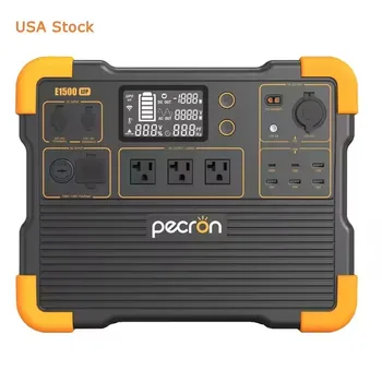 USA Stock 2200W 1536Wh Portable Solar Power Station MPPT for Car Backup Energy Storage for Camping RV Outdoor Emergencies