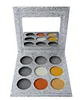 9 pans sliver texture palette with mirror