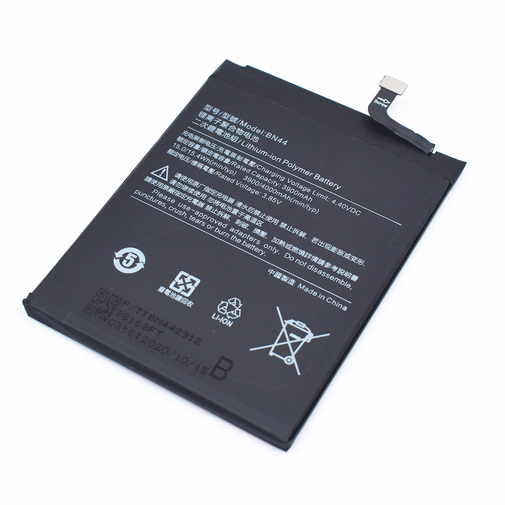BN45 Redmi Note5 BN46 Note8 BN47 A2 Lite BN48 Note6 Pro Original Battery for Xiaomi BN44 Redmi5 Plus Phone Replacement Battery