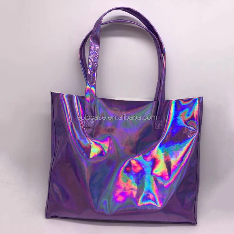 Pu Holographic Tote