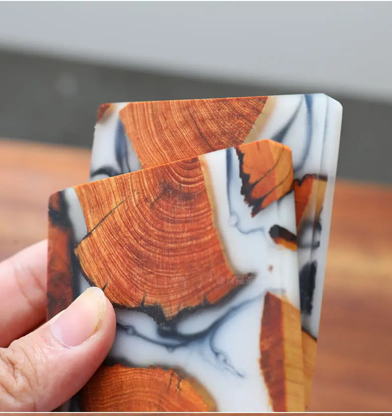 Best Selling Creative Resin Coasters Drink Cup Mats For Plates Tea