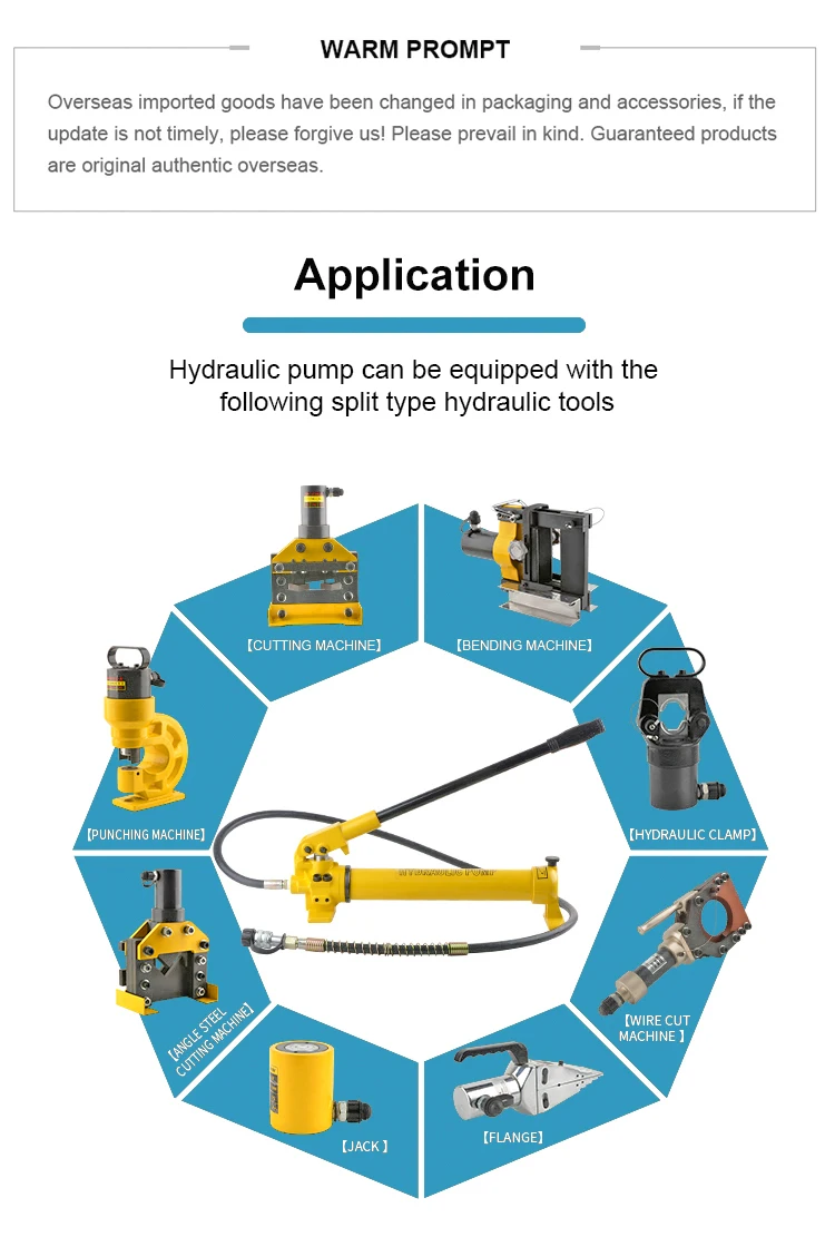 Changyou Cp700 Hydraulic Pump Single Acting High Pressure Hydraulic Manual Pump Hand Hydraulic