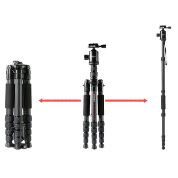 Triopo Photography Portable Phone Mobile Camera Carbon Fiber 360 Tripod Leg with Ball Head Titktok Tripod detail image