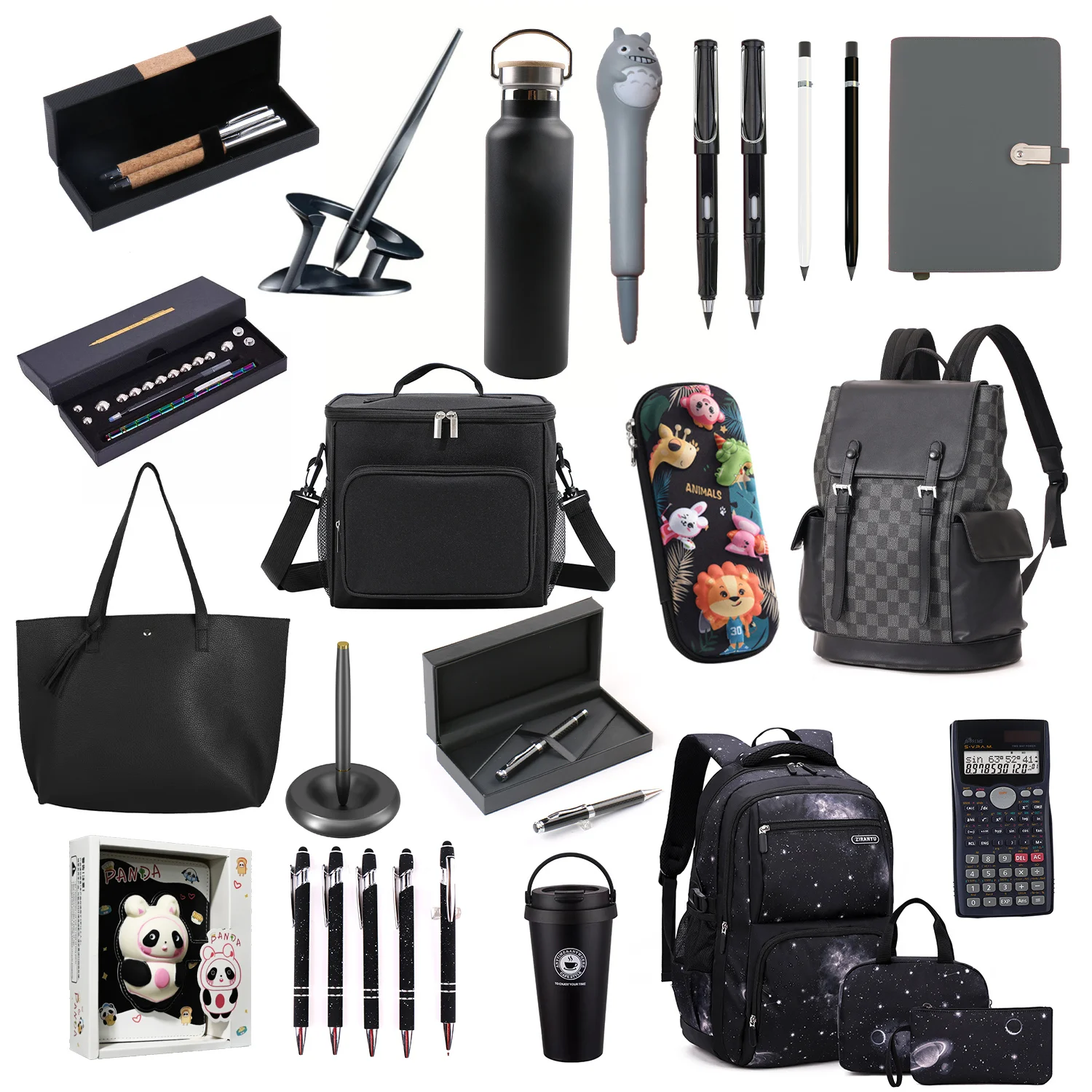 Набор заводских канцелярских принадлежностей, топ продаж, Подарочная коробка, набор канцелярских принадлежностей со стандартной планой 2022 года для офисных участников, бамбуковые канцелярские принадлежности