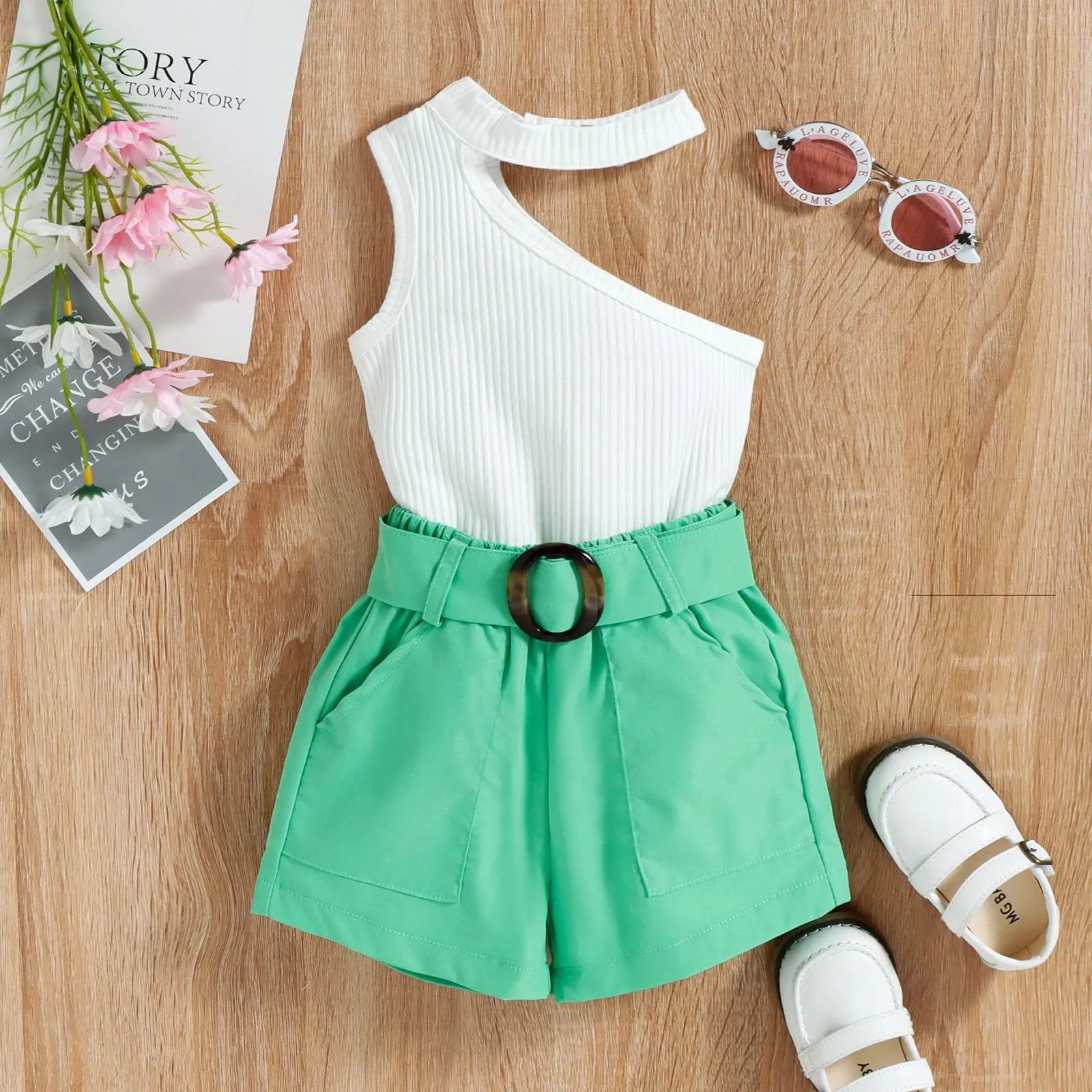 2023 Summer Fashion Latest Infant Toddler Kids Girls Two Pieces