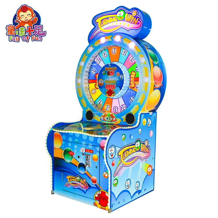 Coin Operated Ticket Redemption Game Machine for Sale Lottery Amusement Lucky Turntable