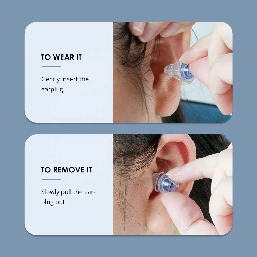 2025 Reduces Harmful Concert Earplug Silicone and Aluminum Case High Fidelity Noise Cancelling Acoustic Filter Music Ear Plugs