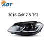 สำหรับไฟหน้า LED สีเงิน สำหรับ Golf 7.5 ปี 2018