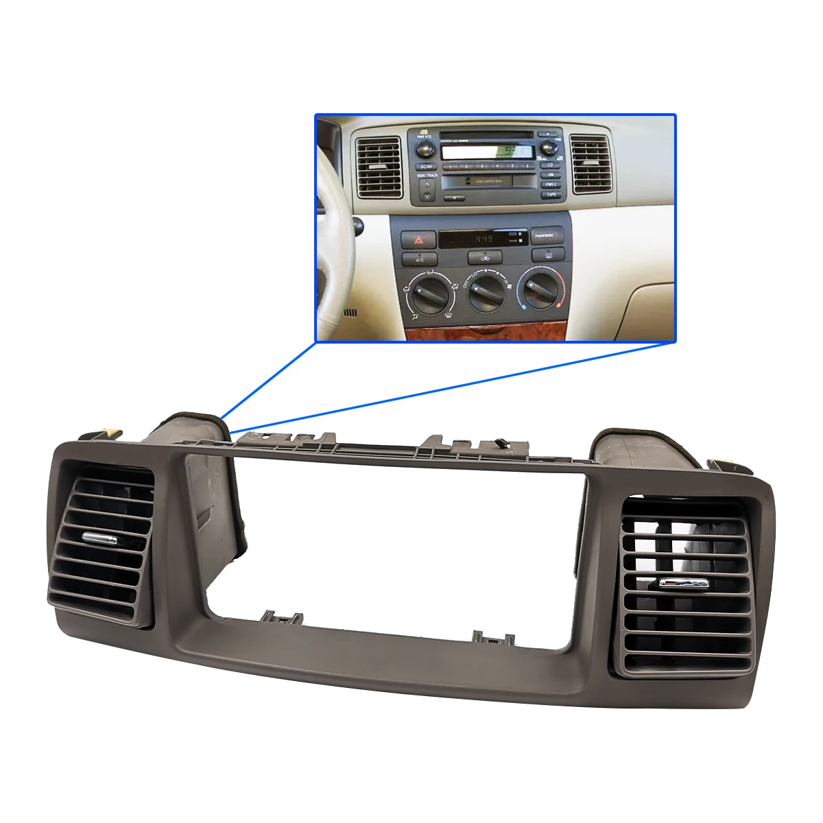 Deflettori aria / del vento Heko per TOYOTA COROLLA (2002-2007) 5 porte - 2 pz. anteriori