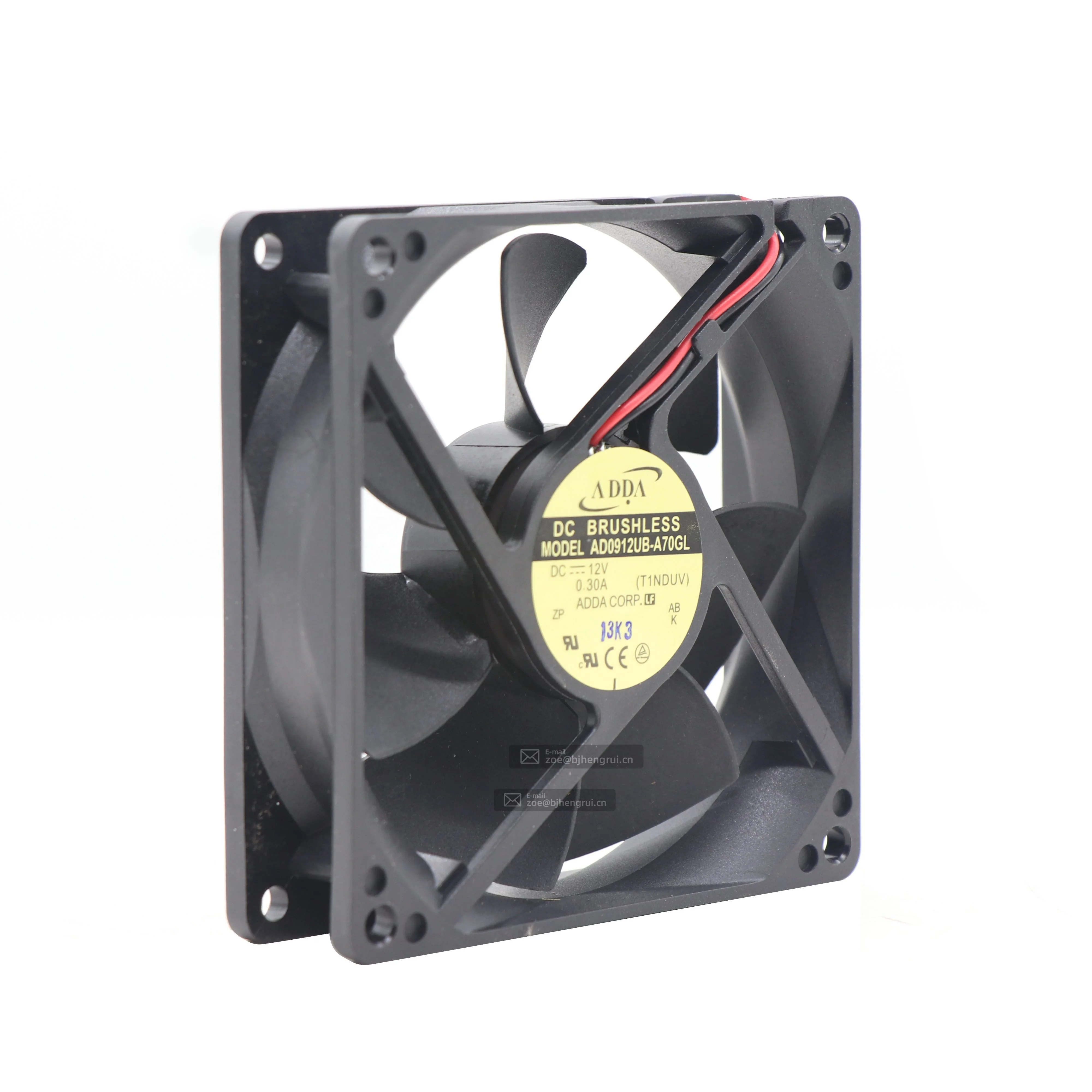 ADDA 92x92mm 12V Axial Cooling Fan, 60 CFM, Ball Bearing, Ideal