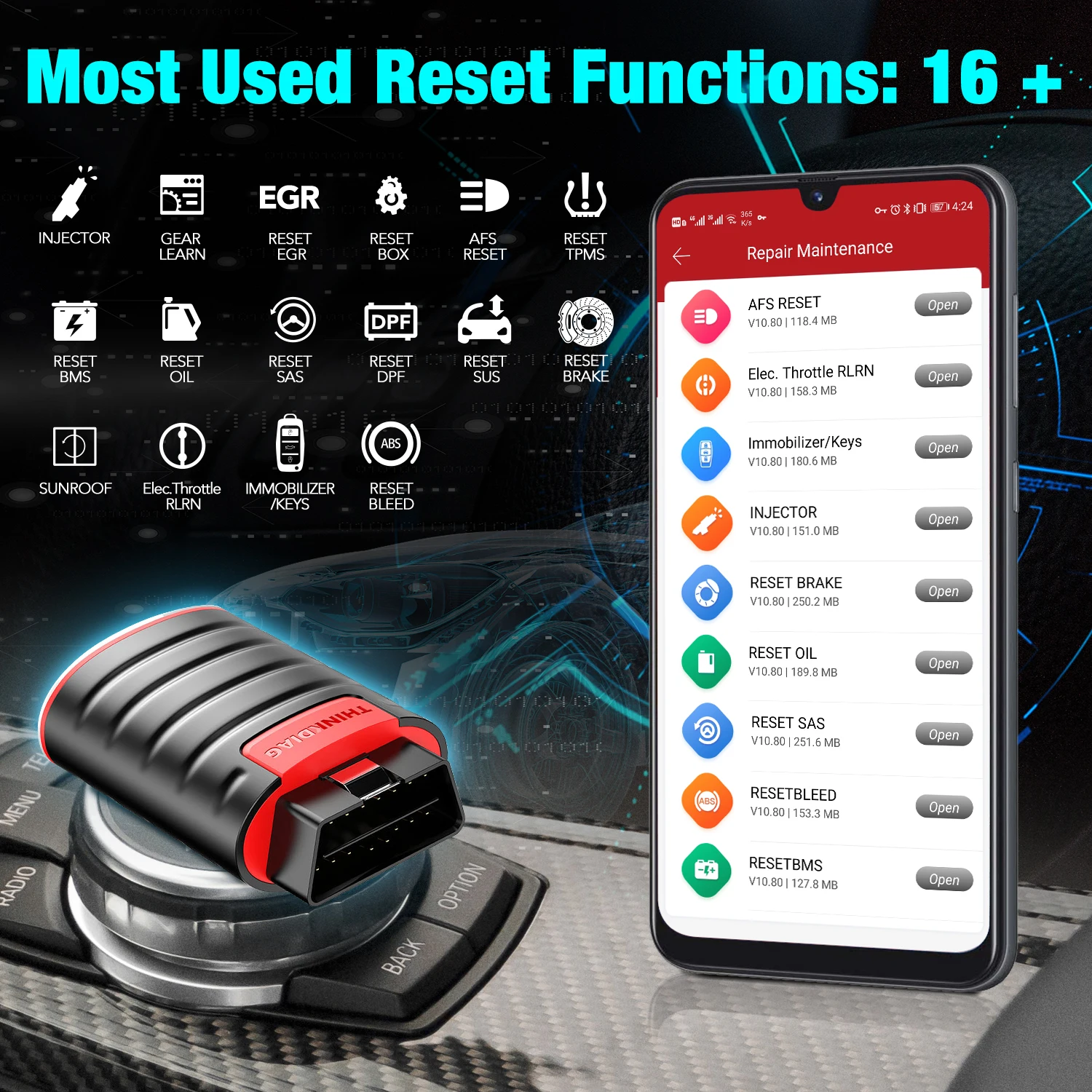 THINKDIAG New Ver All System + Reset Software With 1 Year Free Update Auto OBD2 Scanner Full System OBDII Code Reader - Image 2