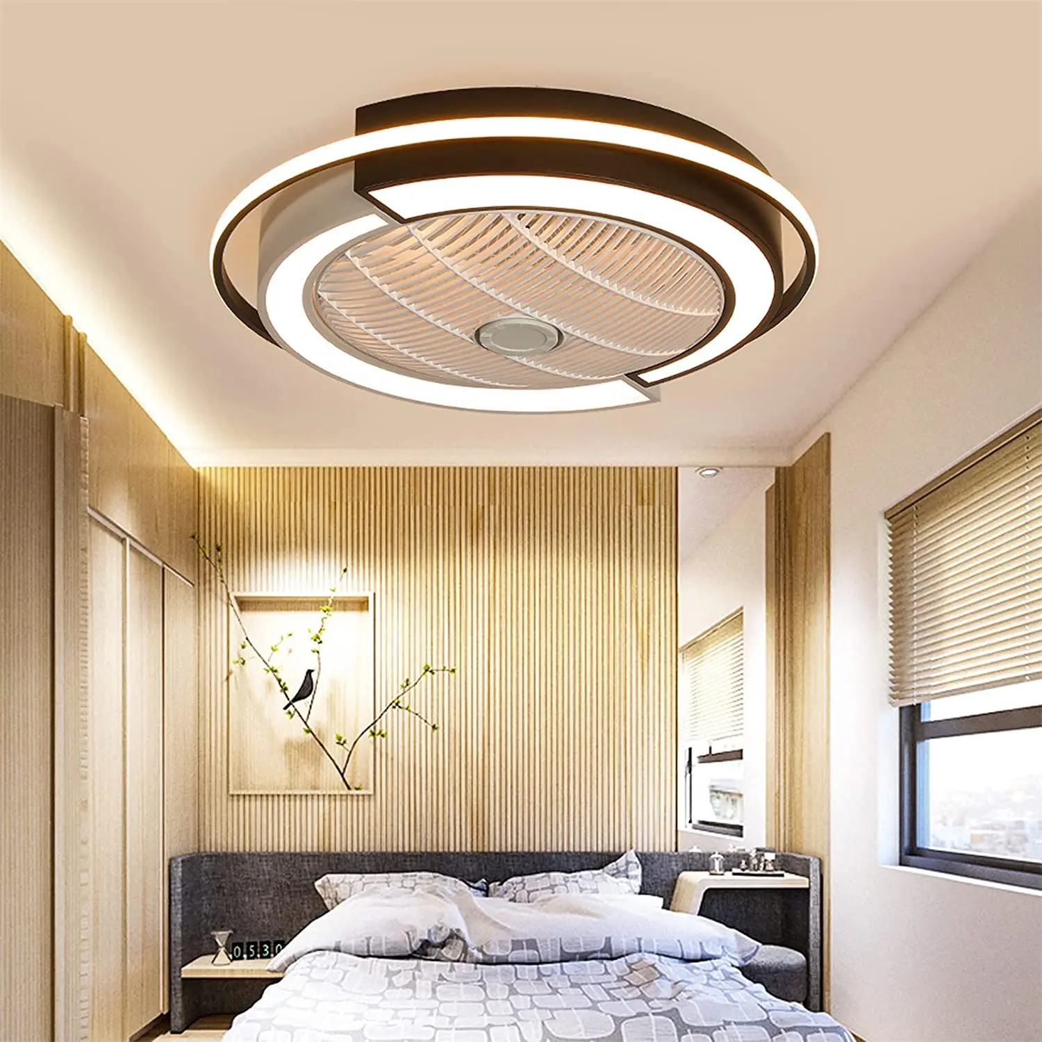 semi flush ceiling fan