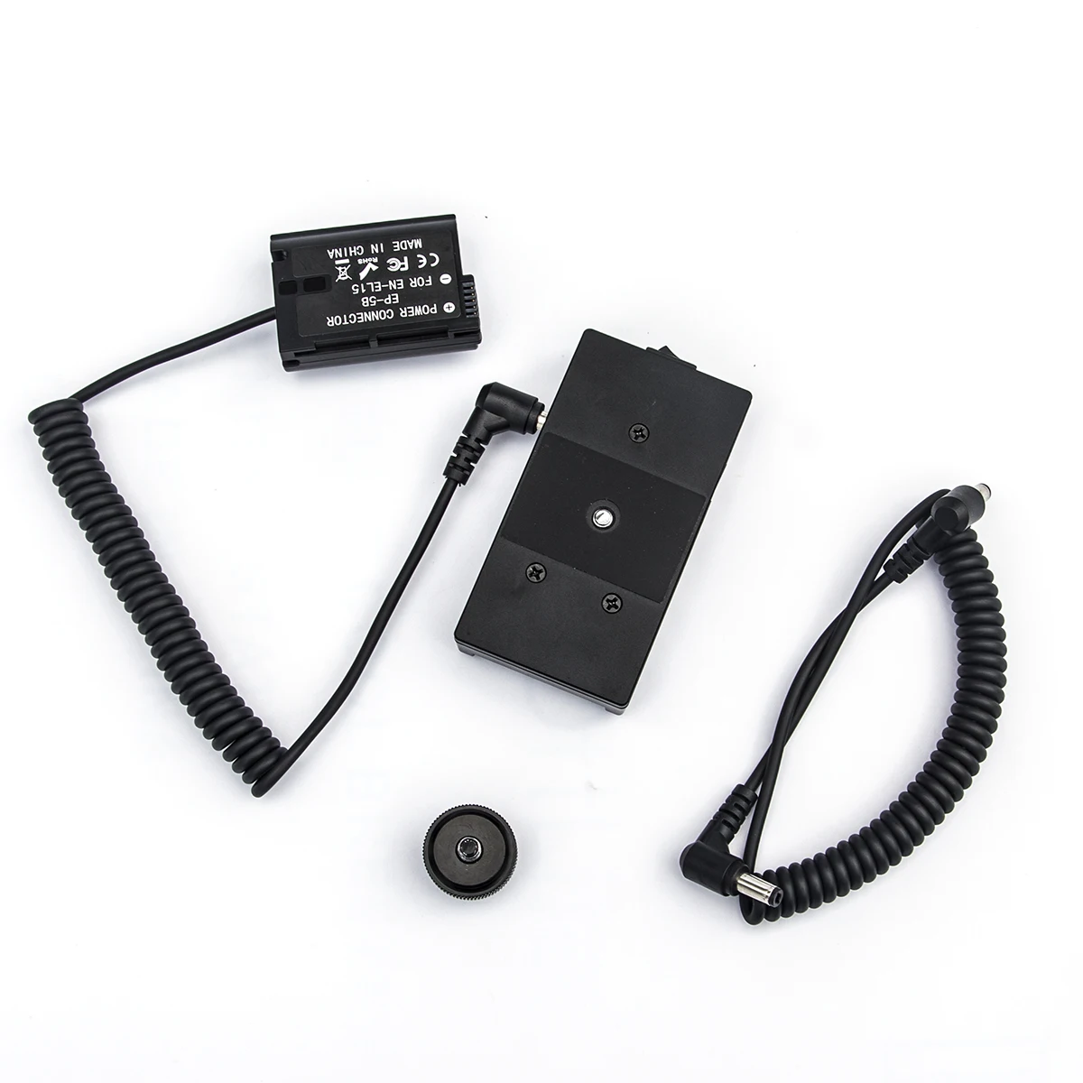 Portable EN-EL15 Dummy Battery with Adapter Plate to EN-EL15 Dummy Battery Power System for Nikon D600 D610 D700 D800