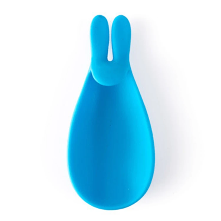 TB03 Многофункциональный Забавный силиконовый Подставка для ложки/силиконовый подставка для чая в форме кролика/милый мини силиконовый держатель для чайных пакетиков