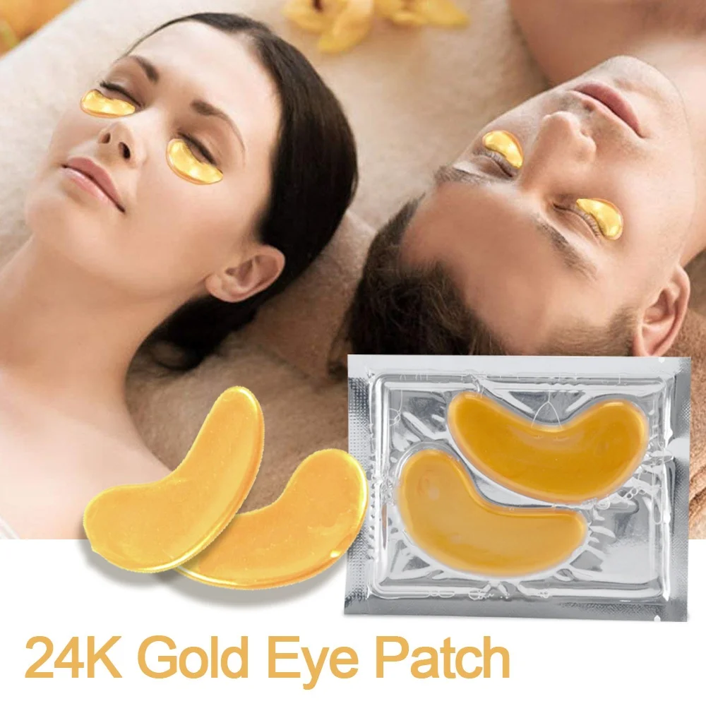 Private Label Custom logo Dark Circle Collagen Eye Mask Under 24k Gold Eye Patch