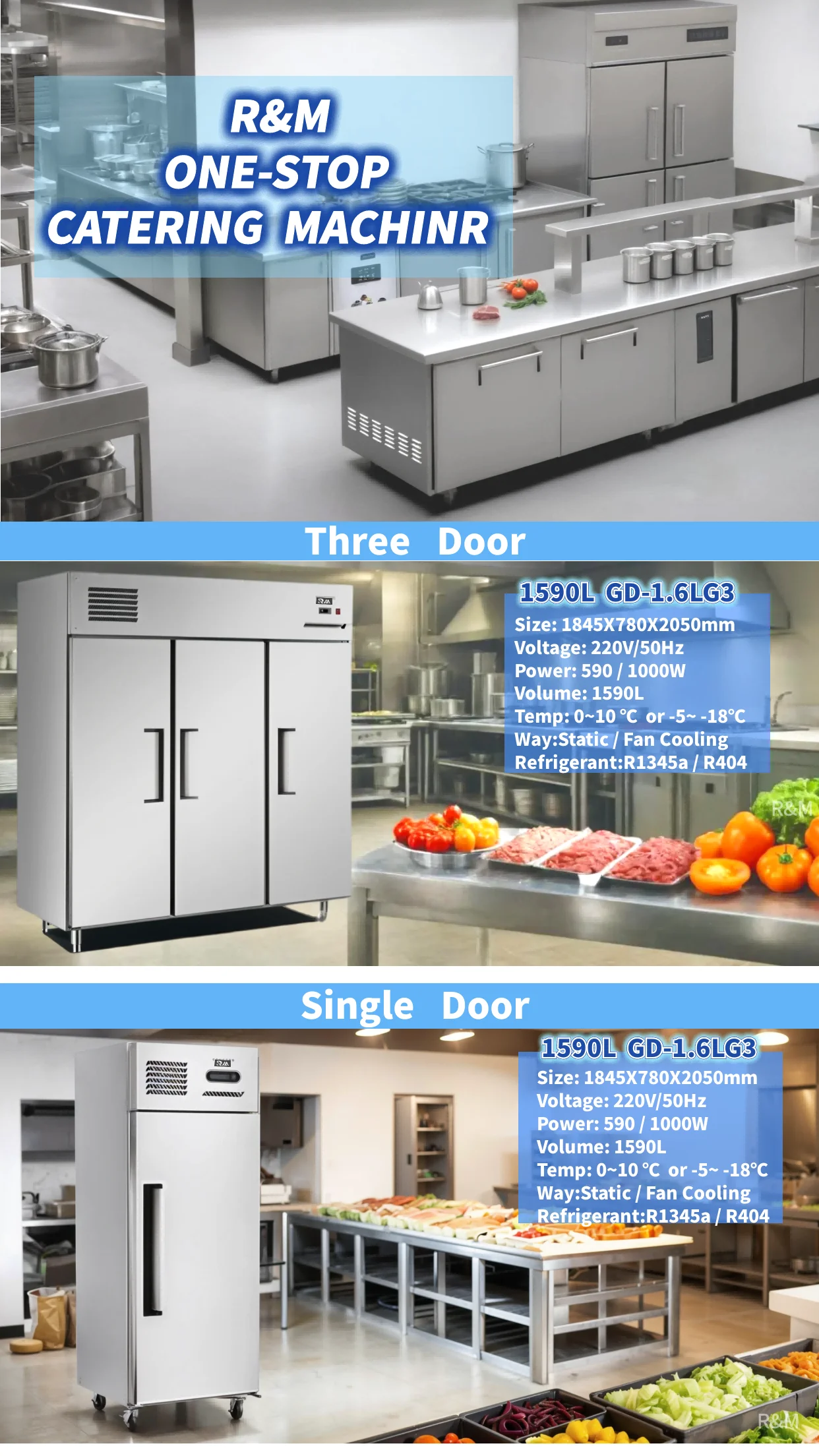 Commercial vertical price frigo refrigerador equipment comercial chiller industrial fridge nevera refrigerator and freezer